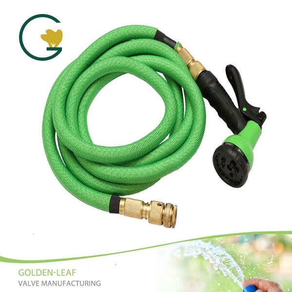 Bocal de spray de mangueira de água 28FT expansível flexível jardim verde