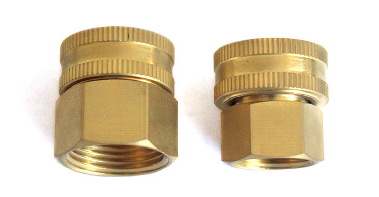 Dual Female Latão Swivel Hose Connector